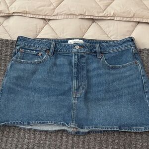 Abercrombie & Fitch Blue Denim Mini Skirt